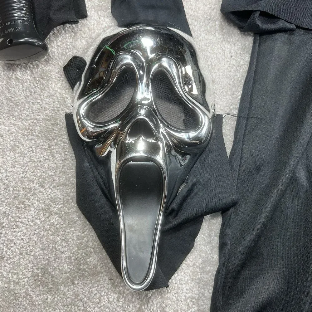 Spirit Halloween Ghost Face Chrome Edition Child Sz Large 12-14 New Rare Costume
